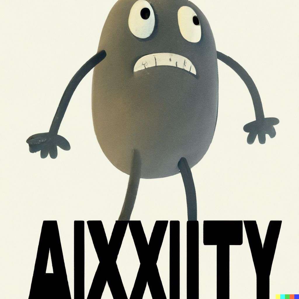 a representation of anxiety, promotional poster for a Pixar movie